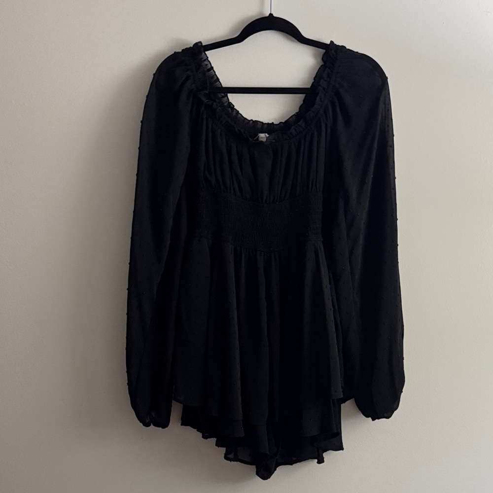 Urban Outfitters Black Long Sleeve Dress